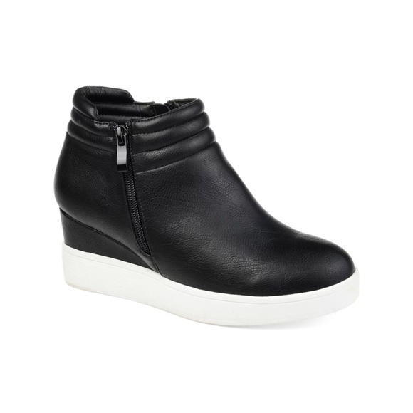 Journee Collection Shoes - Journe collection sneaker wedge black size 8